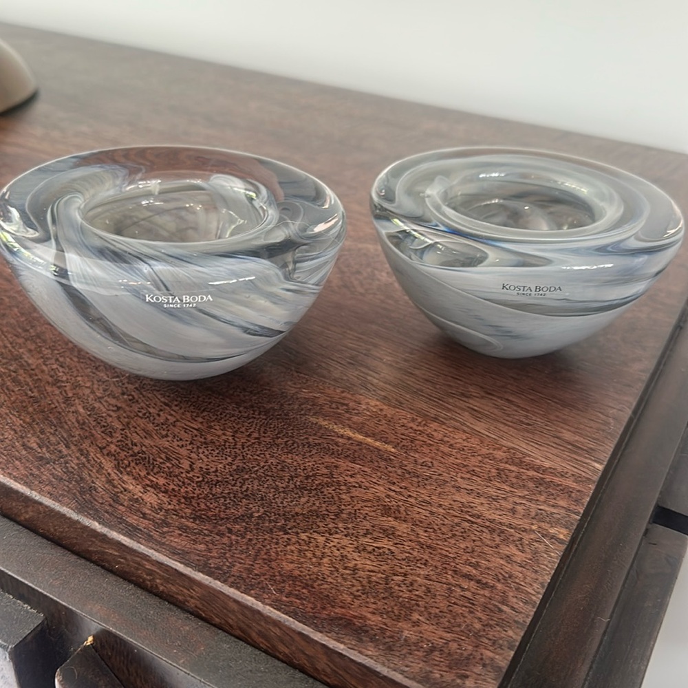 Kosta Boda votives (2)